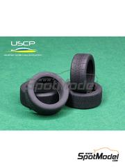 USCP: Tyre set 1/24 scale - Rally Semi-Slick tires 16 inch - rubber parts - 4 units