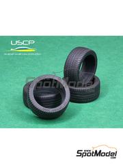 USCP: Tyre set 1/24 scale - Dunlop SP Sport 8080 18 inch Normal Profile - rubber parts - 4 units