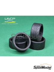 USCP: Neum�ticos escala 1/24 - Goodyear Eagle F1 19 pulgadas Perfil Normal - piezas de goma - 4 unidades