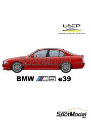 USCP: Car scale model kit 1/24 scale - BMW M5 e39 - 3D printed parts, photo-etched parts, resin parts, rubber parts, seatbelt fabric, vacuum formed parts, water slide decals, assembly instructions and painting instructions image