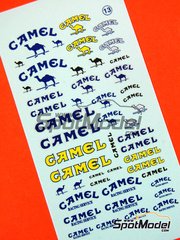 Virages: Logotypes 1/43 scale - Camel - water slide decals