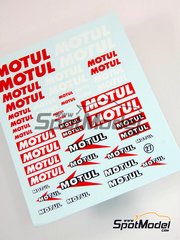 Virages: Logotypes - Motul - water slide decals