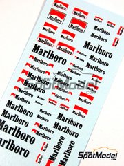 Decals 1/12 marlboro tobacco" t142 turns 