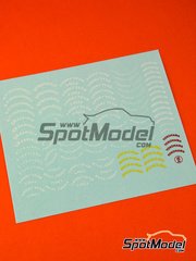 Virages: Logotypes 1/24 scale - BF Goodrich, Good Year, Firestone, Michelin, Dunlop, Yokohama - water slide decals image