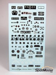 Virages: Decals 1/24 scale - Tachometers - water slide decals