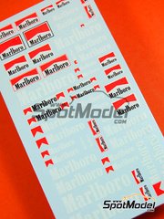 Virages: Logotypes 1/24 scale - Marlboro fluo - water slide decals