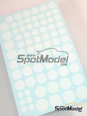 Virages: Decals 1/24 scale - Circles white color