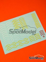 Virages: Logotypes 1/24 scale - BF Goodrich, Good Year, Michelin, Firestone, Dunlop, Yokohama - water slide decals