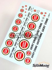Virages: Logotypes - Lucky Strike - water slide decals