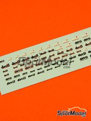 Virages: Logotypes 1/12 scale - Devil - water slide decals image
