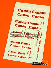 Virages: Logotypes 1/24 scale - Canon - water slide decals image
