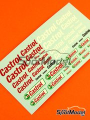 Virages: Logotypes 1/43 scale - Castrol - water slide decals image