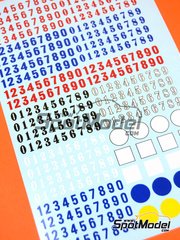 Virages: Decals 1/24 scale - Numbers