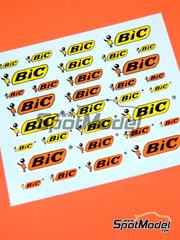 Virages: Logotypes 1/24 scale - BIC - water slide decals image