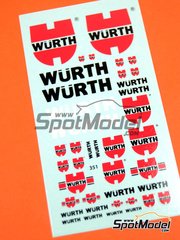 Virages: Logotypes 1/24 scale - W&uuml;rth - water slide decals image