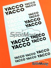 Virages: Logotypes 1/24 scale - Yacco - water slide decals image