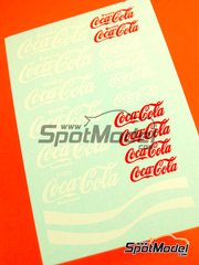 Virages: Logotypes 1/24 scale - Coca Cola - water slide decals image