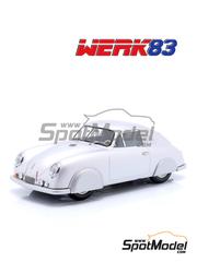 Werk83: Diecast model car 1/18 scale - Porsche 356 SL Coupe Plain Body 1951 - plastic parts and rubber parts