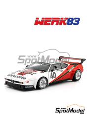 Werk83: Diecast model car 1/18 scale - BMW M1 Project 4 - Ron Dennis Team sponsored by Numero Reserve #40 - Hans-Joachim Stuck (DE) - Procar Championship 1980 - metal parts, plastic parts and rubber parts