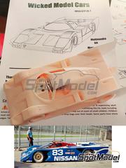 Wicked Model Cars: Car scale model kit 1/24 scale - Nissan GTP ZX-Turbo Electramotive Engineering Team #83 - Geoff Brabham (AU) + Chip Robinson (US) + Arie Luyendyk (NL) - IMSA 1989 - 3D printed parts, metal parts, vacuum formed parts, other materials and assembly instructions image