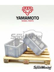 Yamamoto Model Parts: Detalle escala 1/24 - Cajas de almacenamiento - piezas impresas en 3D - 2 unidades