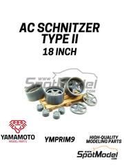 Yamamoto Model Parts: Rims 1/24 scale - AC Schnitzer Type 2 18 inches - 3D printed parts - 4 units