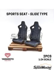 Yamamoto Model Parts: Seat 1/24 scale - Sport seats Slide - resin parts - 2 units