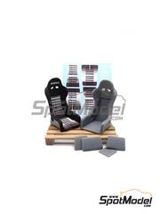 Yamamoto Model Parts: Seat 1/24 scale - Bride Zeta III - 3D printed parts and water slide decals - 2 units