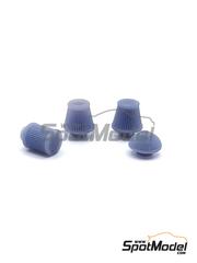 Yamamoto Model Parts: Air filter 1/24 scale - Sport air filter set - 3D printed parts - 4 units