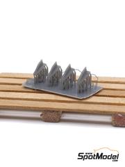 Yamamoto Model Parts: Antenna 1/24 scale - Car Antenna Type 2 - 3D printed parts - 4 units