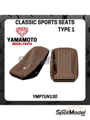 Yamamoto Model Parts: Asientos escala 1/24 - Asientos deportivos clsicos Tipo 1 - piezas de resina - 2 unidades