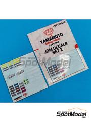 Yamamoto Model Parts: Logotypes 1/24 scale - JDM Logos (Set 2): Rays, BBS, Stance Works, The Midnight Club, Static, Hard Scale, Illest,... - water slide decals image