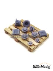 Yamamoto Model Parts: Detalle escala 1/24 - Sistema de audio - piezas impresas en 3D - 10 unidades