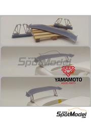 Yamamoto Model Parts: Wing set 1/24 scale - GT rear spoiler type 1 - 3D printed parts - 1 units