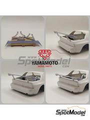 Yamamoto Model Parts: Wing set 1/24 scale - GT rear spoiler type 2 - 3D printed parts - 1 units