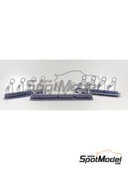 Yamamoto Model Parts: Detail 1/24 scale - Tow hook set - 3D printed parts - 12 units