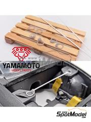 Yamamoto Model Parts: Detail 1/24 scale - Strut bar set - 3D printed parts and plastic parts - 3 units image