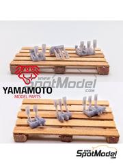 Yamamoto Model Parts: Detalle escala 1/24 - Set de pedales de competicin - piezas impresas en 3D - 3 unidades