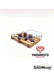 Yamamoto Model Parts: Detail 1/24 scale - Set of fluid tanks - 3D printed parts - 6 units