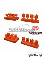 Yamamoto Model Parts: Detail 1/24 scale - Distributors for 4 cylinder engines - 3D printed parts and other materials - 4 units
