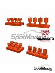 Yamamoto Model Parts: Detail 1/24 scale - Distributors for 6 cylinder engines - 3D printed parts and other materials - 4 units