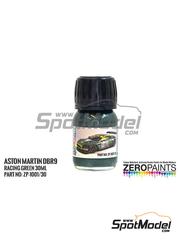 Zero Paints: Pintura para aer�grafo - Verde Metalizado Aston Martin DBR9 Racing Green - 1 x 30ml - para las referencias de Model Factory Hiro MFH-K127, K-127, MFH-K131 y K-131, o las referencias de Renaissance Models 082, 084, 24-24 y 24/24