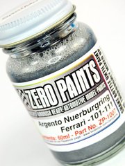 Zero Paints: Paint for airbrush - Ferrari Argento Nurburgring - Met Silver - Code: 101-111 - 1 x 60ml - for Airbrush