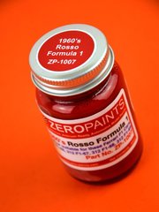 Zero Paints: Paint for airbrush - Rosso Ferrari Formula 1 1960s - 1 x 60ml