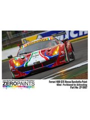 Zero Paints: Paint for airbrush - Ferrari 488 GTE AF Corse Rosso Barchetta 312 - 1 x 60ml - for Airbrush image