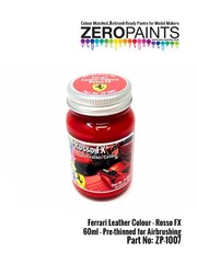 Zero Paints: Paint for airbrush - Ferrari leather colour Rosso FX - 1 x 60ml image