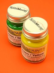 Zero Paints: Paints set for airbrush - Ferrari 250 GTO Chassis 3676GT - BP Green + Yellow - 2 x 30ml - for Airbrush image