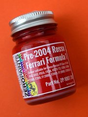 Zero Paints: Pintura para aergrafo - Rojo Ferrari F1 pre-2004 - Ferrari Rosso Formula1 Pre-2004 - 1 x 30ml