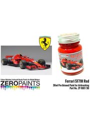 Zero Paints: Paint for airbrush - Ferrari SF71H Red - 1 x 30ml - for Model Factory Hiro references MFH-K670, K-670, MFH-K671, K-671, MFH-K672 and K-672 image