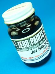 Zero Paints: Paint for airbrush - Jet Black - Solid - 1 x 60ml - for Airbrush